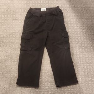 3T Black Cargo Pants
